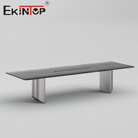 Ensemble de mobilier de bureau Ekintop, fabriqué en Chine, bureau ergonomique, bureau et chaise de direction modernes, table de bureau