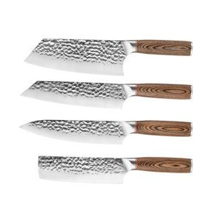 Cuchillo de Cocina Justa Chef para Mujer, Pequeño, para Rebanar, Mango de Madera con Diseño Martillado, Hoja de Acero Inoxidable, 8-9.9 Pulgadas, Moderno para el Hogar - Product Image 2