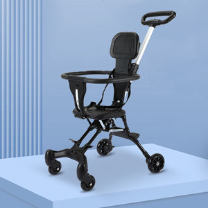 Niños caminando bebé artefacto bebé cuatro ruedas cochecito niño carro luz bidireccional plegable bebé portátil caminar BabyL - Product Image 4