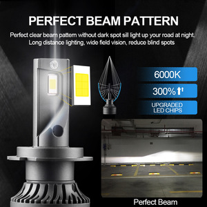 H4 <b>LED</b> <b>Headlights</b> 30000 Lm 65W Blade Style Auto Lighting Universal Fit - Product Image 3