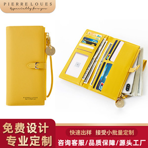Cartera de Mujer Pierre Loues, Color Sólido, Múltiples Ranuras para Tarjetas, Monedero, Tipo Funda, Impermeable, para Uso Diario - Product Image 3