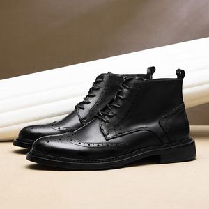 2025 Retro British Style Cowhide Ankle Boots Abrasion Resistant Fashionable and Classic Design Autumn and Winter Leather Boots - Product Image 4