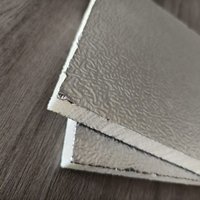 Feuille d'aluminium rectangulaire laminée double face |   Utilisation en milieu hospitalier et scolaire, bonne adhérence pour les panneaux composites d'isolation