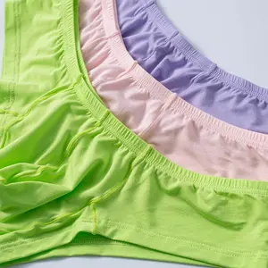 Venta al por Mayor Directo de Fábrica Bóxers de <span class=keywords><strong>Hombre</strong></span> Personalizados Sexy y Excitantes <span class=keywords><strong>con</strong></span> Realce Convexo y Trasero Semi Redondo, <span class=keywords><strong>Calzoncillos</strong></span> Tipo Bikini de Modal Fino de una Sola Capa - Product Image 4