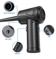 Pistolet souffleur d'air sans fil rechargeable haute puissance 51000 tr/min pour ordinateurs, électronique, usage professionnel (coiffeur), nettoyant écologique