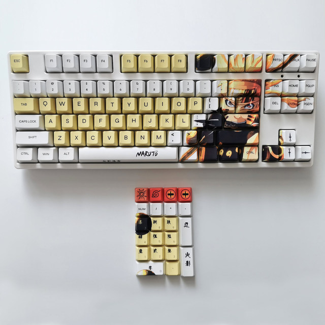 uzamaki Theme Anime PBT dye sublimation 108keys OEM Cherry profile keycaps set
