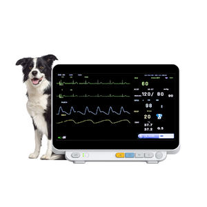 14 Inch Draagbare Veterinaire Multi-Parameter Monitor Aangepaste Huisdier Vitale Functies Monitoring Apparatuur Dierenartsen <span class=keywords><strong>Ecg</strong></span> Machine Monitor - Product Image 1