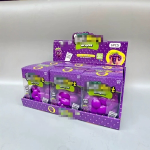 Jouet en peluche en forme de raisin, jouet sensoriel souple en TPR pour soulager le stress, jouet anti-stress en forme de fruit de raisin, jouet à presser pour les doigts - Product Image 2