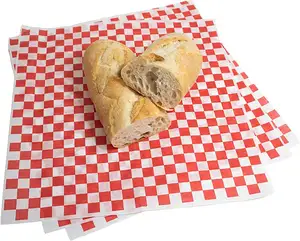 Özel Logo baskı tek kullanımlık sarma gıda levha balmumu Deli sandviç ambalaj gıda için Burger Hamburger Wrap yağlı kağıt
