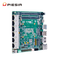 Carte mère industrielle Piesia AI Ultra 7 155U 155H Nano Itx 2 * DDR5 6 Lan 1 * COM X86 Pare-feu intégré pour robot IA