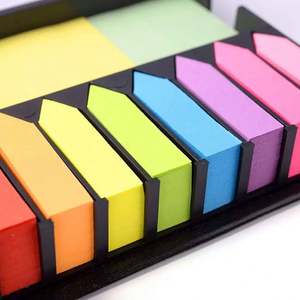 Ys98 Customized <b>Note</b> Pad Paper Stickers Index Rectangular Desktop <b>Sticky</b> <b>Note</b> Set Leather Box Memo Pad With Custom Logo - Product Image 3