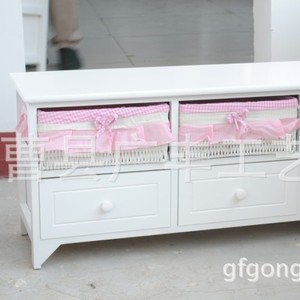 White Country Style Solid Wood <b>Tv</b> <b>Stand</b> Drawer Storage Cabinet Multi Functional Living Room Furniture - Product Image 4