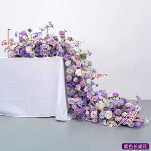 Flores Artificiales Simuladas Negras y Rosas, Flores Largas para Mesa, Arte Floral, Hilera de Flores para Mesa de Comedor de Hotel - Product Image 4