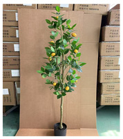 Grand arbre artificiel en plastique en forme de citron pour centre de table, décoration intérieure pour maison et hôtel, écologique, durable, pour Noël et le Nouvel An