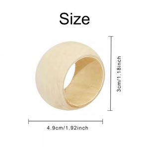 Personalized Wooden <b>Napkin</b> Rings, Custom Name Place Cards <b>Napkin</b> Rings for Wedding Reception, Rustic Table Decor - Product Image 4