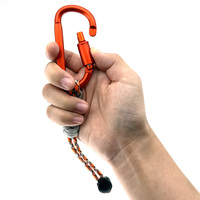 Porte-clés en métal personnalisé, 8 cm, en forme de D, avec fermoir, mini porte-monnaie, porte-clés de luxe pour sacs miniatures, pour le camping en plein air, hamac, mousqueton