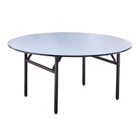 Table pliante rectangulaire ronde pour événements de restauration, de dîners et de fêtes, table de banquet pliante pour mariages
