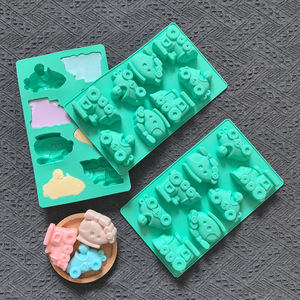 Moldes de Silicona HY para Caramelos, Moldes de Chocolate con Forma de <span class=keywords><strong>Coche</strong></span>, Tren y Aviones para Decoración de Pasteles, <span class=keywords><strong>Fondant</strong></span> y Repostería - Product Image 5