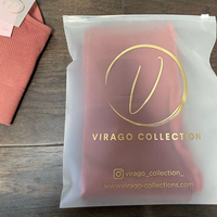 Sacs à fermeture éclair mats givrés de haute qualité, résistants à l'humidité, pour le rangement des vêtements et l'emballage professionnel, en gros, directement du fabricant
