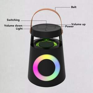 Haut-parleur sans fil universel portable stéréo musical IPX5 étanche à <span class=keywords><strong>la</strong></span> pluie avec plus <span class=keywords><strong>de</strong></span> modes RVB pour <span class=keywords><strong>la</strong></span> maison, <span class=keywords><strong>la</strong></span> salle <span class=keywords><strong>de</strong></span> bain, les fêtes et l'extérieur - Product Image 2