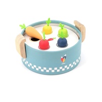 Casserole de cuisine en bois pour enfants, jouet d'imitation pour l'apprentissage précoce, meilleur prix KC3065