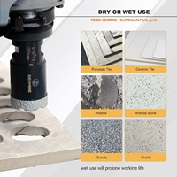 SENMINE Ensemble de forets diamantés multi-usages brasés sous vide pour marbre, porcelaine, granit, carrelage, perçage rapide 75 mm