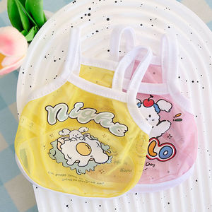 Cute Animal Print Pet Vest Summer Breathable Mesh Dog <b>Cat</b> <b>Clothes</b> Pink Blue Yellow Orange ZYKBX14 - Product Image 2