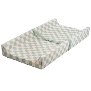 Tapis à langer pour bébé Ok100, motif à carreaux, imperméable, tapis de massage pour nouveau-né - Product Image 5