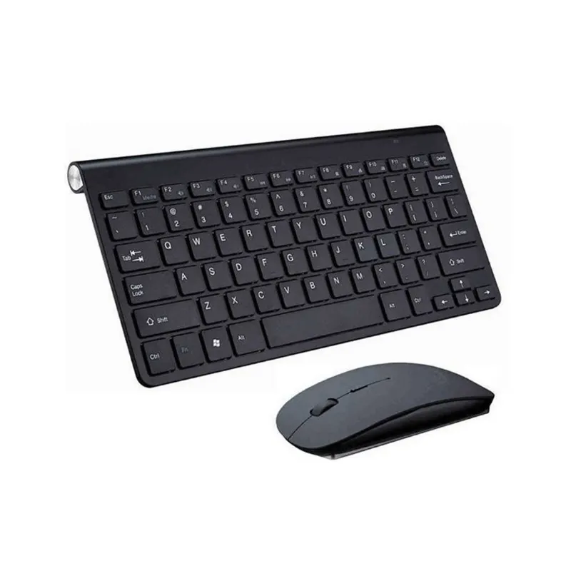 Горячая Распродажа 2,4G Беспроводная клавиатура и мышь комбинированная мини беспроводная клавиатура мышь набор