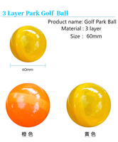 Balle de golf transparente personnalisée, fabrication OEM directe d'usine, balle de golf creuse haute élasticité personnalisée avec logo sur mesure, vente en gros