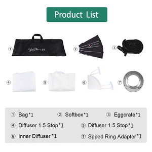 Light Dome Se Léger Portable Softbox Modificateur Flash Diffuseur Bowen Mount Led Light Pour Amaran 100d/x <span class=keywords><strong>200d</strong></span>/x 300dii - Product Image 4
