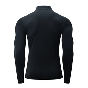 Collant a mezza cerniera con collant a <span class=keywords><strong>maniche</strong></span> lunghe da palestra da uomo che corre sport per il Fitness a <span class=keywords><strong>maniche</strong></span> lunghe - Product Image 2