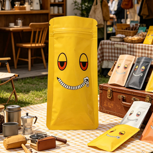 Sacs d'emballage alimentaire de haute qualité 100g 250g 500g pour chocolats et biscuits, abordables, échantillons gratuits, refermables, personnalisables - Product Image 5