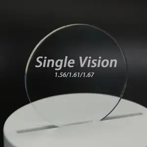 Lensa optik kualitas tinggi, Resin HMC 1.56/1.61/1.67 ASP UV400 HMC penglihatan tunggal