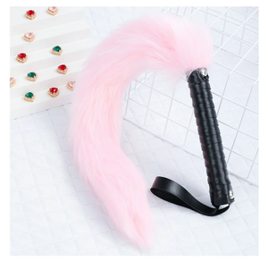 3 Farben Sexy Fox Tail Whip Erotische Leder Peitsche Paare Flirt Sexspielzeug Prügel Fetisch BDSM Bondage Slave Rollenspiel Spiele für Erwachsene - Product Image 2