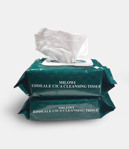 MILOWI EDDEALE CICA CLEANSING TISSUE 100 Feuilles Démaquillant Apaisant à la Centella - Product Image 4