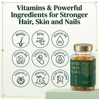 Bonbons gélifiés vitaminés OEM - Éliminent l'acné et la pigmentation, rendent la peau lisse, adaptés aux soins des cheveux, de la peau et des ongles