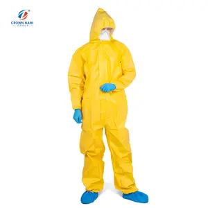 Macacão descartável PPE Kit de segurança industrial Categoria III PPE Hazmat