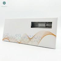 Boîte cadeau magnétique à fenêtre pour cosmétiques et articles de soin personnel, avec motif gaufré et compartiment pour stylo.