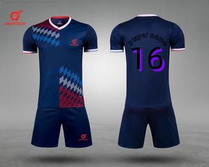 Erkekler için özel futbol forması Set Polyester hızlı kuru futbol forması hafif ve dayanıklı spor kiti abd sıcak satış - Product Image 4