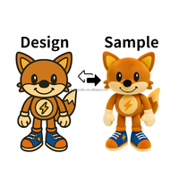 OEM Animal en peluche personnalisé peluche renard jouet personnalisé dessin animé mignon en peluche animal en peluche en peluche pour enfants cadeau et promotion