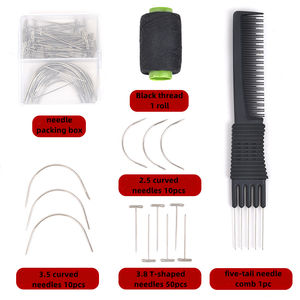 Testa di parrucca di tela all'ingrosso di alta qualità, Set di blocchi di testa di tela di manichino per parrucche che che fanno Display con Set fai da te ad ago - Product Image 6