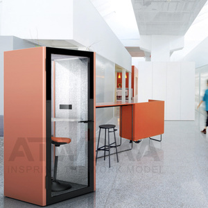 Intimité Conception modulaire <span class=keywords><strong>Cabine</strong></span> téléphonique insonorisée personnelle <span class=keywords><strong>Cabine</strong></span> audiométrique avec <span class=keywords><strong>cabine</strong></span> <span class=keywords><strong>de</strong></span> bureau <span class=keywords><strong>Cabine</strong></span> insonorisée téléphonique facile à installer - Product Image 3
