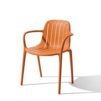 Chaises de patio de jardin empilables en plastique blanc d'usine avec des prix élevés