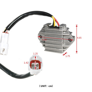 Régulateur de tension en aluminium pour moto Yamaha <span class=keywords><strong>YFZ</strong></span> <span class=keywords><strong>450</strong></span> – Pièce de rechange/réparation neuve avec garantie d'un an - Product Image 2
