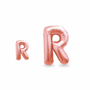 Palloncino Mylar a Forma di 'R' Oro Rosa da 16 Pollici Peiyong per Festa della Mamma, Laurea, Capodanno Cinese, Ritorno a Scuola, Ramadan, Feste ed Eventi - Product Image 2