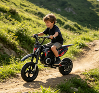 Nueva Moto Eléctrica de Bolsillo de 2 Ruedas 2026, Motor de 24V 180W, Motocicleta Todoterreno Tipo Harley para Niños de 5 a 12 Años, Patinetes para Niños