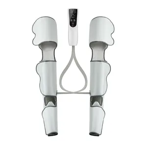 LUYAO 670C Usa Amazon Top Selling Full Upper Air Compression Leg Calf Foot Massager With Heat Air Pressure Compress Leg Massager