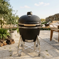 Parrilla Kamado de Cerámica de 29 Pulgadas, Marca AUPLEX, Fabricada por OEM, Barbacoa Argentina de Carbón para Jardín y Cocina, para Asar y Hornear