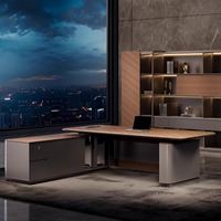 Bureau réglable en hauteur ensemble de table et de chaises de bureau de PDG bureau debout électrique en forme de L mobilier de bureau exécutif Design moderne